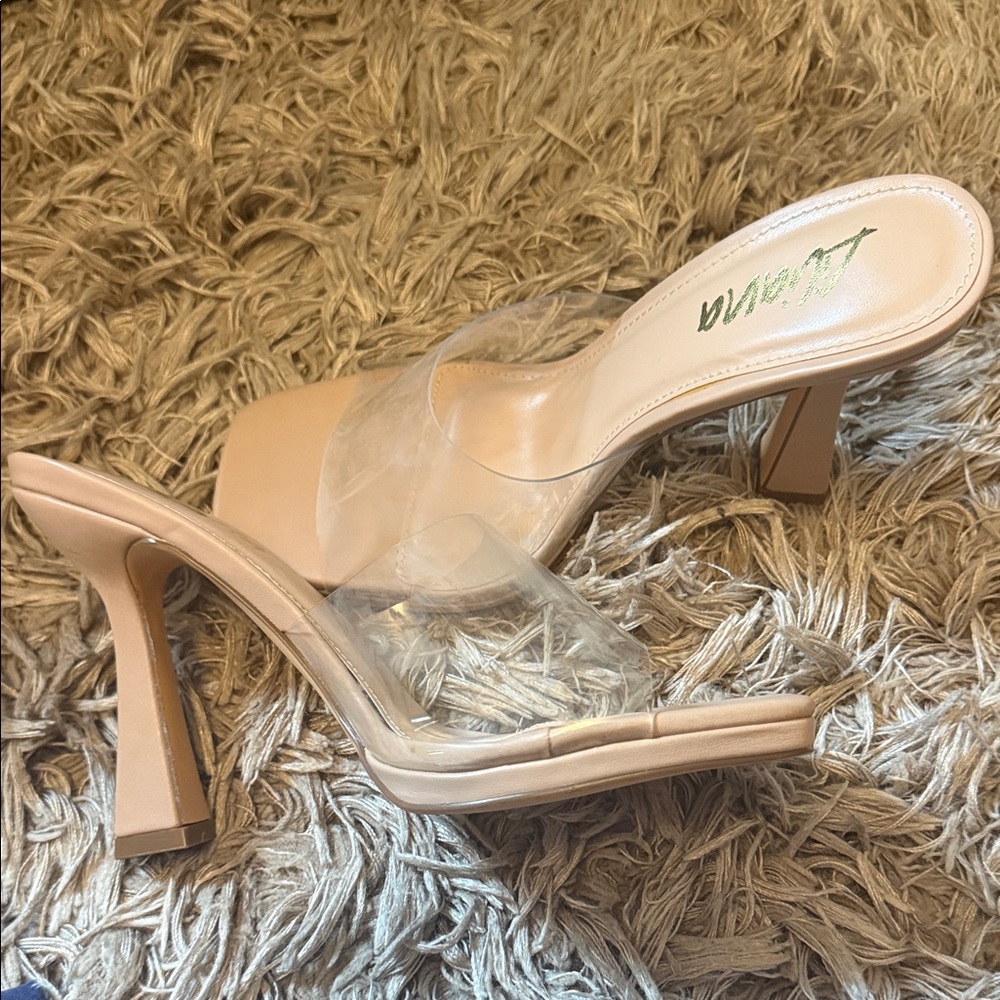 Liliana Beige Transparent Heels
